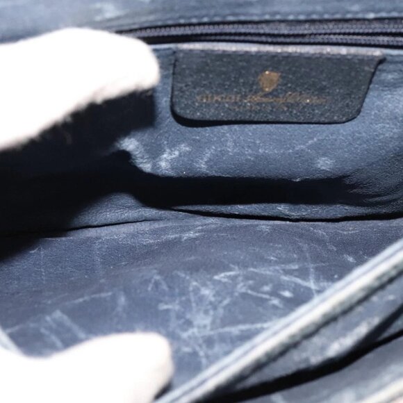 GUCCI GG Supreme Sherry Line Shoulder Bag PVC Red Navy Auth yk17172 - Picture 9 of 16